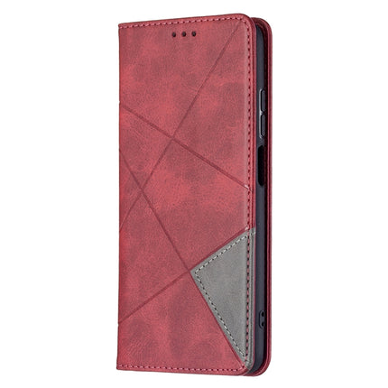 Rhombus Texture Horizontal Flip Magnetic Leather Case with Holder & Card Slots, For Xiaomi Redmi 10, For Xiaomi Mi 11T
