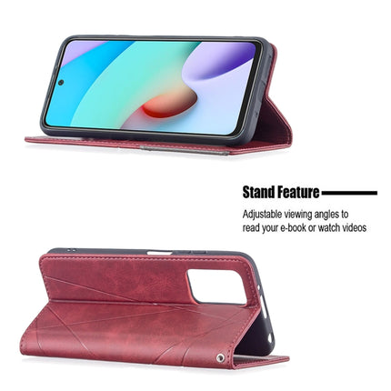 Rhombus Texture Horizontal Flip Magnetic Leather Case with Holder & Card Slots, For Xiaomi Redmi 10, For Xiaomi Mi 11T
