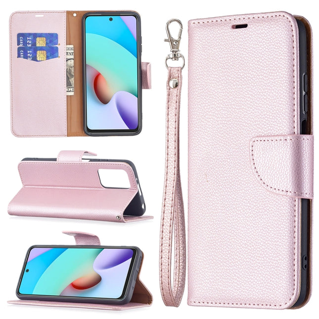 Litchi Texture Pure Color Horizontal Flip PU Leather Case with Holder & Card Slots & Wallet & Lanyard, For Xiaomi Redmi 10