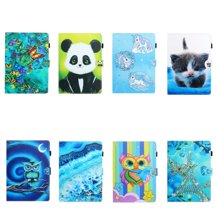Universal Colored Drawing Horizontal Flip PU Leather Case with Holder & Card Slot, 7 inch, 8 inch, 10 inch