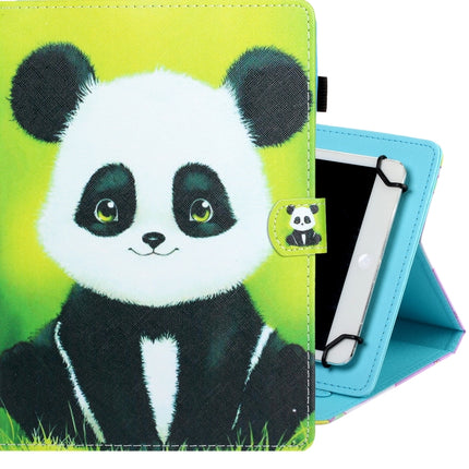 Universal Colored Drawing Horizontal Flip PU Leather Case with Holder & Card Slot, 7 inch, 8 inch, 10 inch