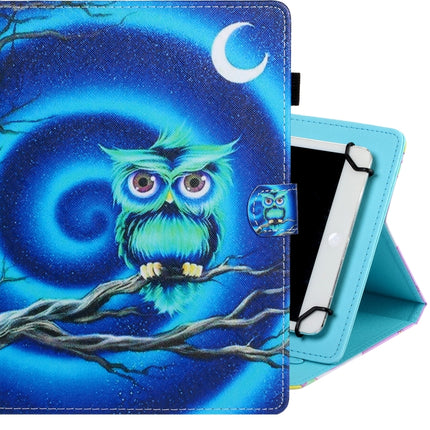Universal Colored Drawing Horizontal Flip PU Leather Case with Holder & Card Slot, 7 inch, 8 inch, 10 inch