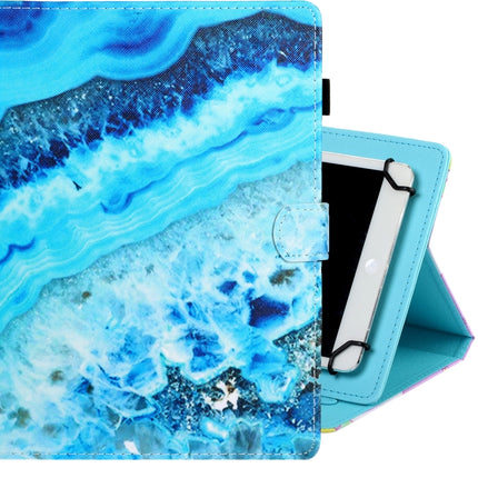 Universal Colored Drawing Horizontal Flip PU Leather Case with Holder & Card Slot, 7 inch, 8 inch, 10 inch