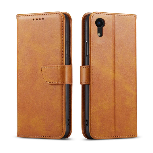 Horizontale Klapphülle aus Leder mit Schnalle und Kalbslederstruktur, mit Halterung, Kartenfächern und Geldbörse, für iPhone 8 Plus und 7 Plus, für iPhone 6 Plus und 6s Plus, für iPhone 6 und 6s