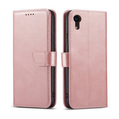 Funda de piel con tapa horizontal con hebilla y textura de becerro, con soporte, ranuras para tarjetas y billetera, para iPhone 11, para iPhone X/XS, para iPhone XS Max, para iPhone XR, para iPhone SE 2022/SE 2020 y 8 y 7