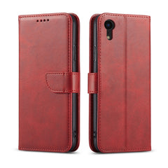 Funda de piel con tapa horizontal con hebilla y textura de becerro, con soporte, ranuras para tarjetas y billetera, para iPhone 11, para iPhone X/XS, para iPhone XS Max, para iPhone XR, para iPhone SE 2022/SE 2020 y 8 y 7