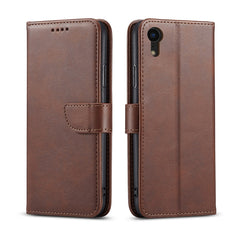 Funda de piel con tapa horizontal con hebilla y textura de becerro, con soporte, ranuras para tarjetas y billetera, para iPhone 11, para iPhone X/XS, para iPhone XS Max, para iPhone XR, para iPhone SE 2022/SE 2020 y 8 y 7