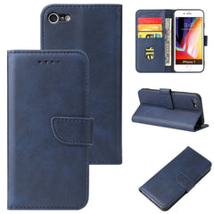 Horizontale Klapphülle aus Leder mit Schnalle und Kalbslederstruktur, mit Halterung, Kartenfächern und Geldbörse, für iPhone 8 Plus und 7 Plus, für iPhone 6 Plus und 6s Plus, für iPhone 6 und 6s