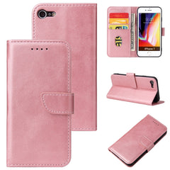Horizontale Klapphülle aus Leder mit Schnalle und Kalbslederstruktur, mit Halterung, Kartenfächern und Geldbörse, für iPhone 8 Plus und 7 Plus, für iPhone 6 Plus und 6s Plus, für iPhone 6 und 6s