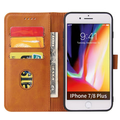 Calf Texture Buckle Horizontal Flip Leather Case with Holder & Card Slots & Wallet, For iPhone 8 Plus & 7 Plus, For iPhone 6 Plus & 6s Plus, For iPhone 6 & 6s