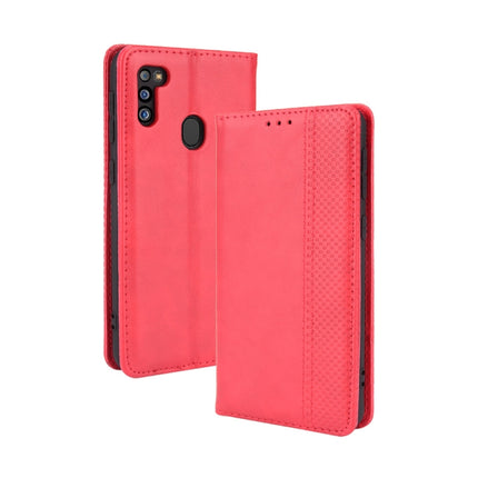 Magnetic Buckle Retro Pattern Horizontal Flip Leather Case with Holder & Card Slot & Wallet, For OPPO Realme GT Master, For Tecno Phantom X, For Google Pixel 5a 5G, For Samsung Galaxy M21 2021, For Samsung Galaxy Z Fold3 5G, For Sony Xperia 10 III