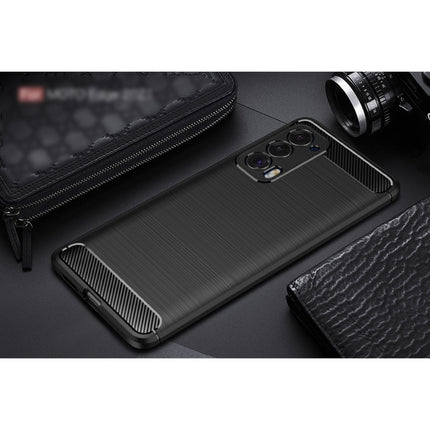 Brushed Texture Carbon Fiber TPU Case, For Motorola Moto Edge 2021, For Motorola Moto G60S