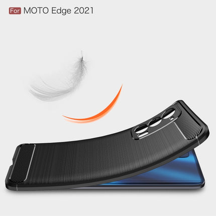 Brushed Texture Carbon Fiber TPU Case, For Motorola Moto Edge 2021, For Motorola Moto G60S