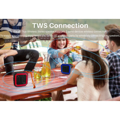 New Rixing NR-103 Mini TWS Bluetooth Speaker with Lanyard, NR-103 (Orange), NR-103 (Black), NR-103 (Red), NR-103 (Blue), NR-103 (Green)