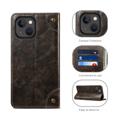 Baroque Simple Horizontal Flip Leather Case with Holder & Card Slots & Wallet, For iPhone 13 mini, For iPhone 13, For iPhone 13 Pro, For iPhone 13 Pro Max