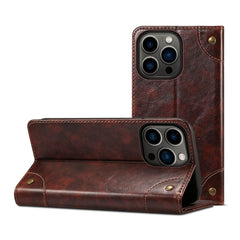 Baroque Simple Horizontal Flip Leather Case with Holder & Card Slots & Wallet, For iPhone 13 mini, For iPhone 13, For iPhone 13 Pro, For iPhone 13 Pro Max