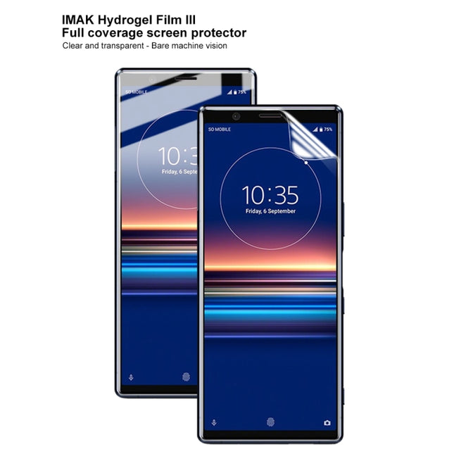 2 PCS IMAK Curved Full Screen Hydrogel Film 3 Displayschutzfolie, für Xiaomi CC9 Pro, für Galaxy A70s, für Galaxy A90 5G, für Sony Xperia 5, für iPhone 11, für iPhone 11 Pro, für iPhone 11 Pro Max, für Nokia 7.2 / 6.2, für OPPO Reno Ace, für OPPO Reno2 Z