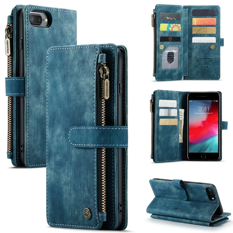 CaseMe-C30 PU + TPU Multifunctional Horizontal Flip Leather Case with Holder & Card Slot & Wallet & Zipper Pocket