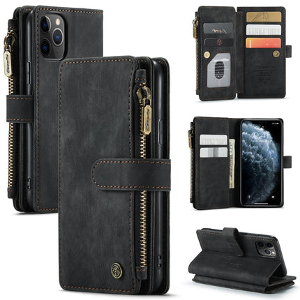 CaseMe-C30 PU + TPU Multifunctional Horizontal Flip Leather Case with Holder & Card Slot & Wallet & Zipper Pocket
