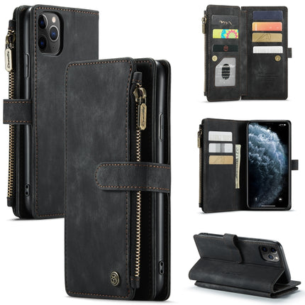 CaseMe-C30 PU + TPU Multifunctional Horizontal Flip Leather Case with Holder & Card Slot & Wallet & Zipper Pocket