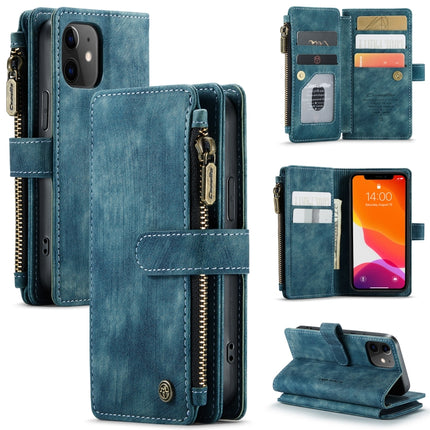 CaseMe-C30 PU + TPU Multifunctional Horizontal Flip Leather Case with Holder & Card Slot & Wallet & Zipper Pocket