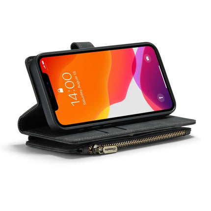 CaseMe-C30 - Funda de piel sintética y TPU multifuncional con tapa horizontal, ranura para tarjetas, billetera y bolsillo con cremallera, para iPhone XS/X, iPhone XR y iPhone XS Max