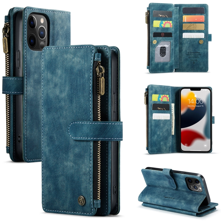 CaseMe-C30 PU + TPU Multifunctional Horizontal Flip Leather Case with Holder & Card Slot & Wallet & Zipper Pocket, For iPhone 12 / 12 Pro, For iPhone 12 Pro Max, For iPhone XS / X, For iPhone XR, For iPhone XS Max