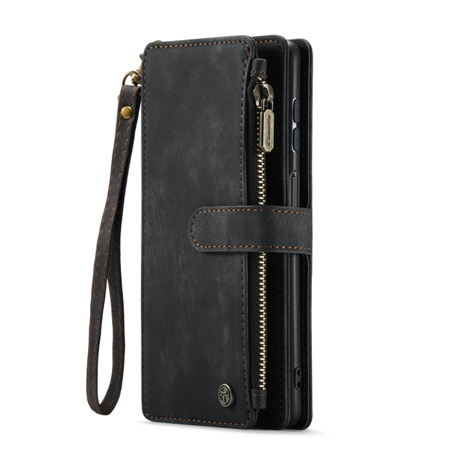 CaseMe-C30 PU + TPU Multifunctional Horizontal Flip Leather Case with Holder & Card Slot & Wallet & Zipper Pocket