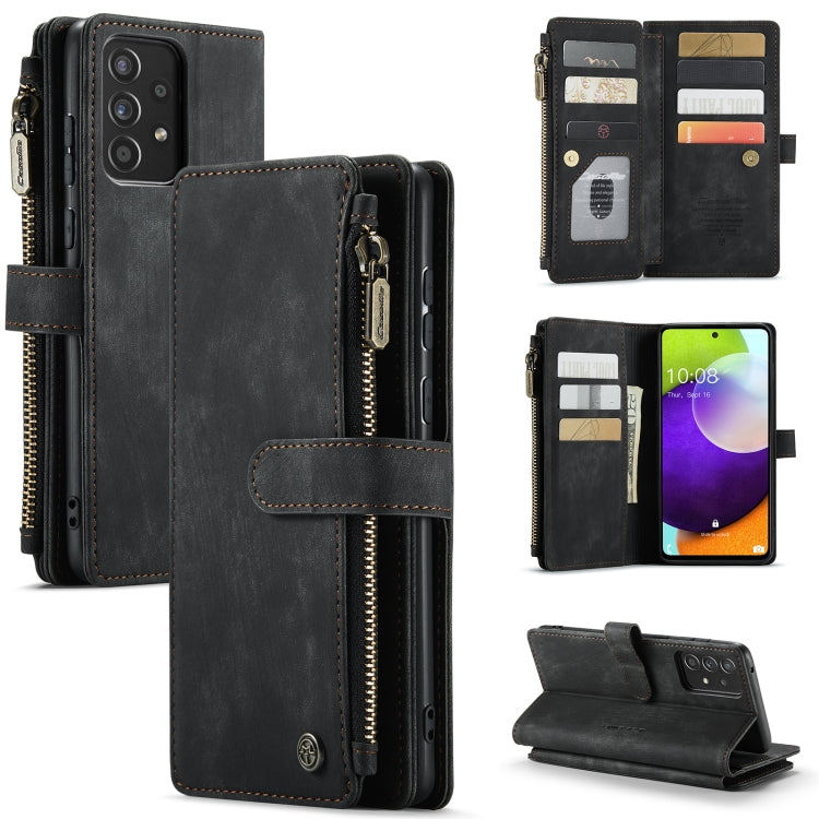 CaseMe-C30 PU + TPU Multifunctional Horizontal Flip Leather Case with Holder & Card Slot & Wallet & Zipper Pocket