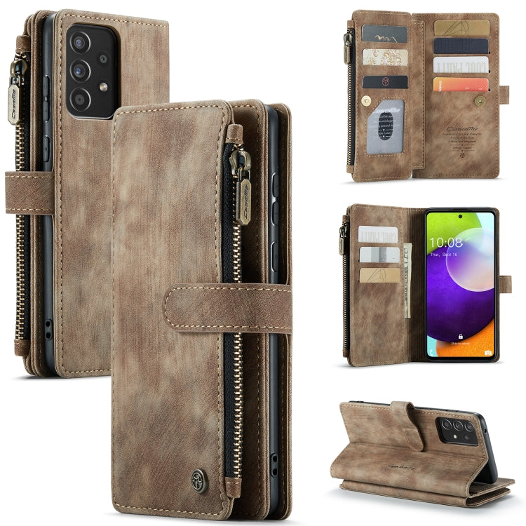 CaseMe-C30 PU + TPU Multifunctional Horizontal Flip Leather Case with Holder & Card Slot & Wallet & Zipper Pocket