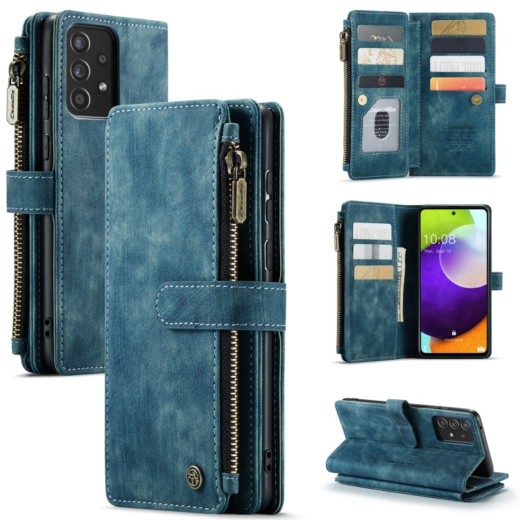CaseMe-C30 PU + TPU Multifunctional Horizontal Flip Leather Case with Holder & Card Slot & Wallet & Zipper Pocket