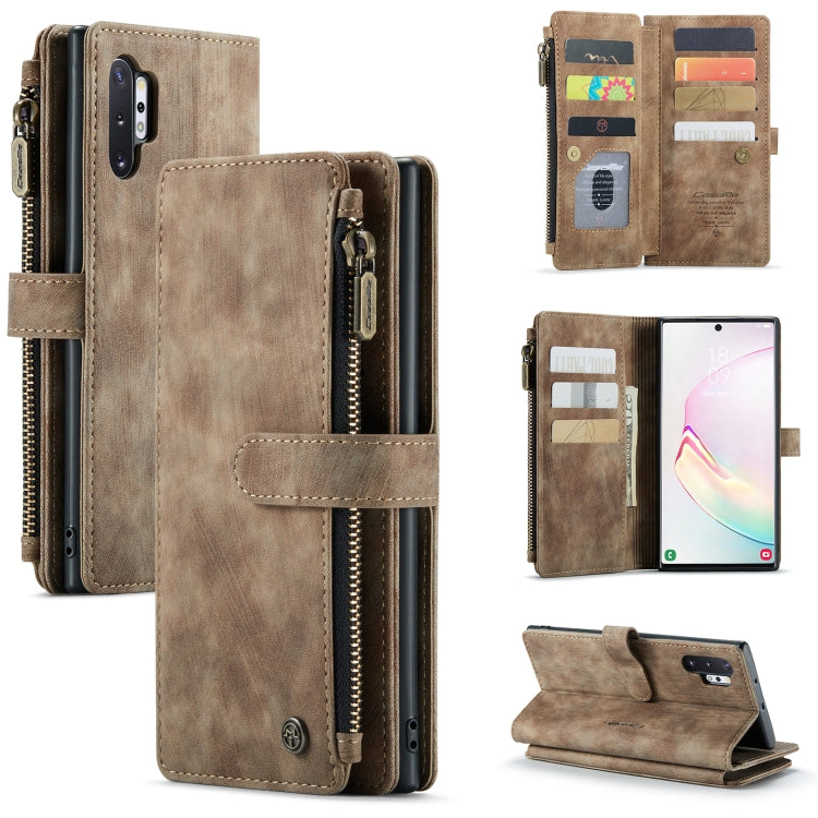 CaseMe-C30 PU + TPU Multifunctional Horizontal Flip Leather Case with Holder & Card Slot & Wallet & Zipper Pocket