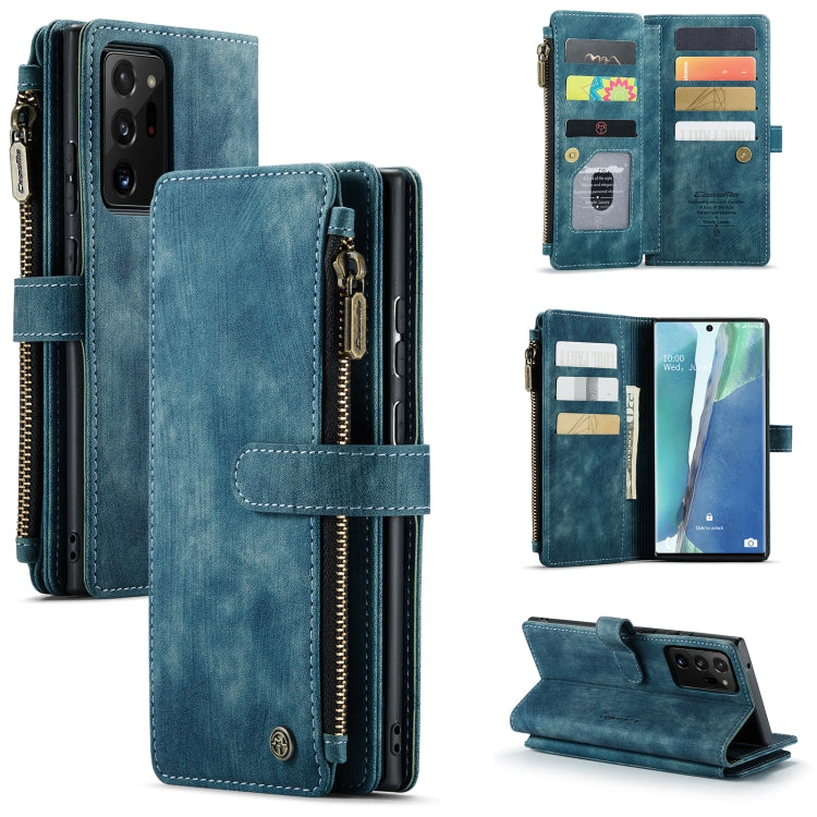CaseMe-C30 PU + TPU Multifunctional Horizontal Flip Leather Case with Holder & Card Slot & Wallet & Zipper Pocket