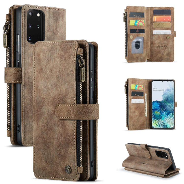 CaseMe-C30 PU + TPU Multifunctional Horizontal Flip Leather Case with Holder & Card Slot & Wallet & Zipper Pocket, For Samsung Galaxy S10+, For Samsung Galaxy S20 5G, For Samsung Galaxy S20+ 5G, For Samsung Galaxy S20 Ultra 5G, For Samsung Galaxy S20 F...