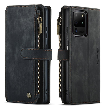 CaseMe-C30 PU + TPU Multifunctional Horizontal Flip Leather Case with Holder & Card Slot & Wallet & Zipper Pocket