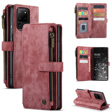 CaseMe-C30 PU + TPU Multifunctional Horizontal Flip Leather Case with Holder & Card Slot & Wallet & Zipper Pocket