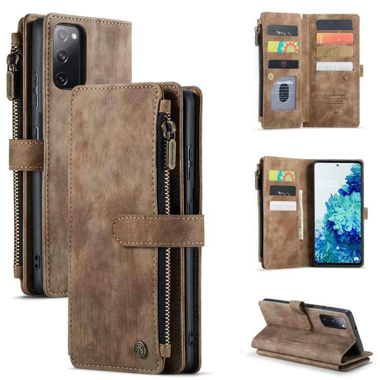 CaseMe-C30 PU + TPU Multifunctional Horizontal Flip Leather Case with Holder & Card Slot & Wallet & Zipper Pocket, For Samsung Galaxy S10+, For Samsung Galaxy S20 5G, For Samsung Galaxy S20+ 5G, For Samsung Galaxy S20 Ultra 5G, For Samsung Galaxy S20 F...