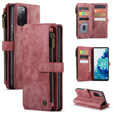 CaseMe-C30 PU + TPU Multifunctional Horizontal Flip Leather Case with Holder & Card Slot & Wallet & Zipper Pocket