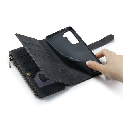 CaseMe-C30 PU + TPU Multifunctional Horizontal Flip Leather Case with Holder & Card Slot & Wallet & Zipper Pocket