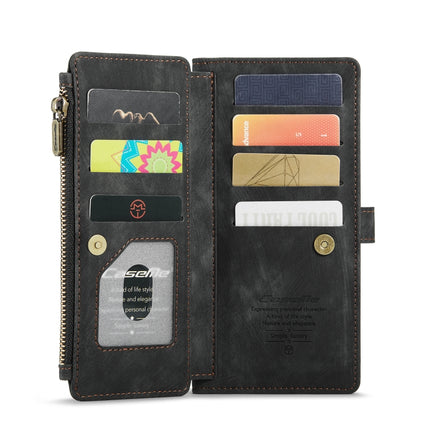 CaseMe-C30 PU + TPU Multifunctional Horizontal Flip Leather Case with Holder & Card Slot & Wallet & Zipper Pocket