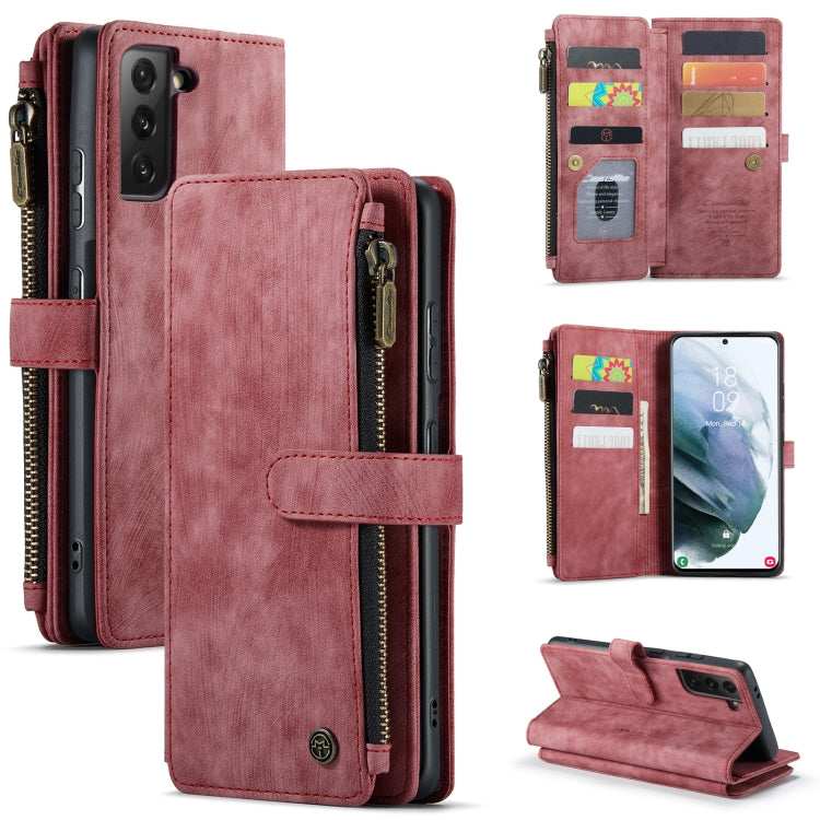 CaseMe-C30 PU + TPU Multifunctional Horizontal Flip Leather Case with Holder & Card Slot & Wallet & Zipper Pocket