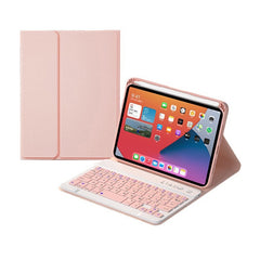 HK006 Square Keys Detachable Bluetooth Keyboard Leather Case with Holder for iPad mini 6, HK006