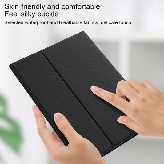 HK006D Square Keys Detachable Bluetooth Keyboard Leather Case with White Backlight & Holder for iPad mini 6, HK006D