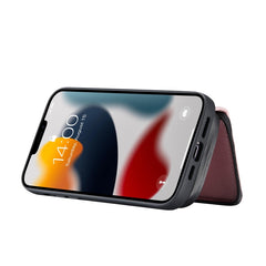 JEEHOOD - Funda de piel con tapa horizontal y cremallera magnética con soporte, ranura para tarjetas y billetera, para iPhone 13 mini, iPhone 13, iPhone 13 Pro, iPhone 13 Pro Max