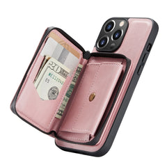 JEEHOOD - Funda de piel con tapa horizontal y cremallera magnética con soporte, ranura para tarjetas y billetera, para iPhone 13 mini, iPhone 13, iPhone 13 Pro, iPhone 13 Pro Max