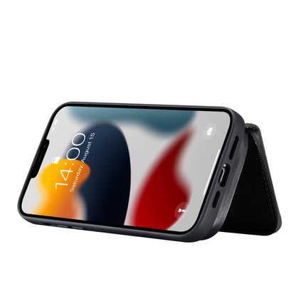 JEEHOOD Magnetic Zipper Horizontal Flip Leather Case with Holder & Card Slot & Wallet, For iPhone 13 mini, For iPhone 13, For iPhone 13 Pro, For iPhone 13 Pro Max