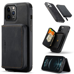 JEEHOOD - Funda de piel con tapa horizontal y cremallera magnética con soporte, ranura para tarjetas y billetera, para iPhone 13 mini, iPhone 13, iPhone 13 Pro, iPhone 13 Pro Max