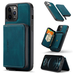 JEEHOOD - Funda de piel con tapa horizontal y cremallera magnética con soporte, ranura para tarjetas y billetera, para iPhone 13 mini, iPhone 13, iPhone 13 Pro, iPhone 13 Pro Max