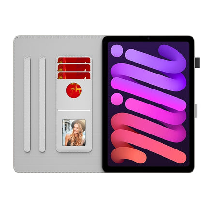 Watercolor Pattern Skin Feel Magnetic Horizontal Flip PU Leather Case with Holder & Card Slots & Photo Frame & Sleep / Wake-up Function, For iPad mini 2024 / mini 6, For iPad Pro 12.9 2022 / 2021 / 2020, For iPad mini 5 / 4 / 3 / 2 / 1                 ...