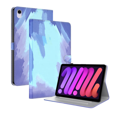 Watercolor Pattern Skin Feel Magnetic Horizontal Flip PU Leather Case with Holder & Card Slots & Photo Frame & Sleep / Wake-up Function, For iPad mini 2024 / mini 6, For iPad Pro 12.9 2022 / 2021 / 2020, For iPad mini 5 / 4 / 3 / 2 / 1                 ...